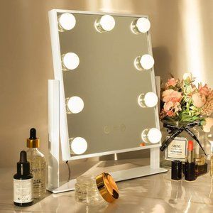 Vanity Mirror with Lights Lighted Makeup Mirror with 9 LED Bulbs Plug in